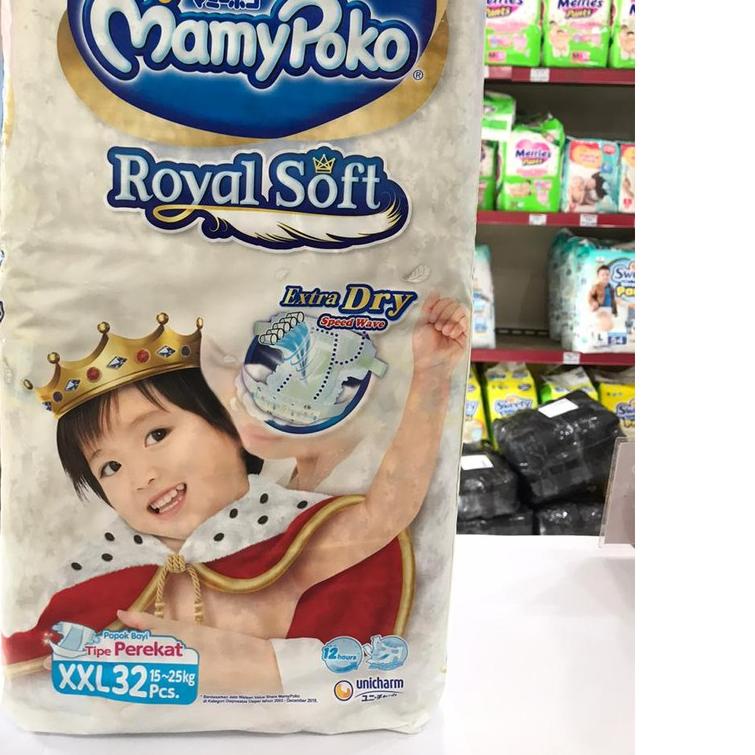 ✻ Popok Mamypoko Royal Soft Perekat XXL 32 ✦