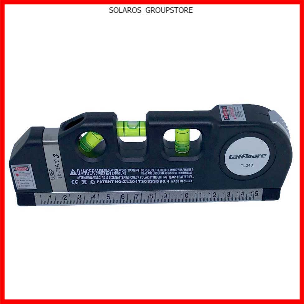 

Taffware LEVELPRO3 Penggaris Laser Horizontal 250CM + Waterpass