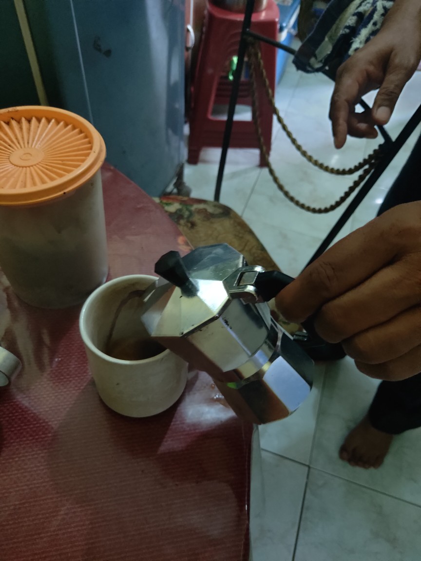 Two Cups Espresso Coffee Maker Moka Pot Teko Filter Teko Kopi Teko Pembuat Kopi