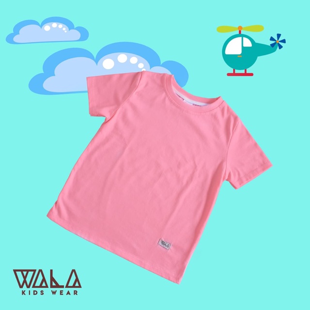  KAOS  ANAK POLOS  PINK  SALEM Shopee Indonesia