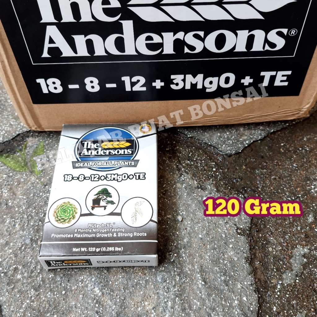 Pupuk The Andersons Slow Release 18 8 12 3Mgo Plus TE Kemasan 120gr