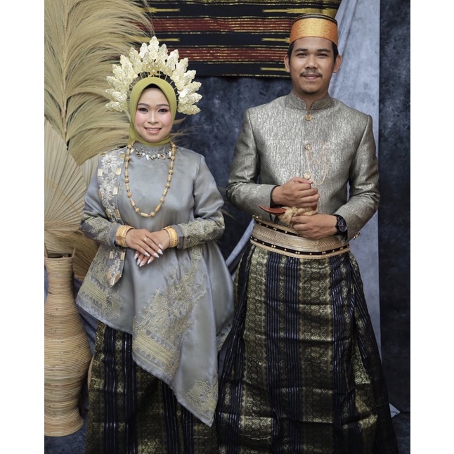 BAJU BODO COUPLE KHAS BUGIS KHAS SULAWESI MOTIF SULTAN [ CHAT ADMIN REQUEST UKURAN]