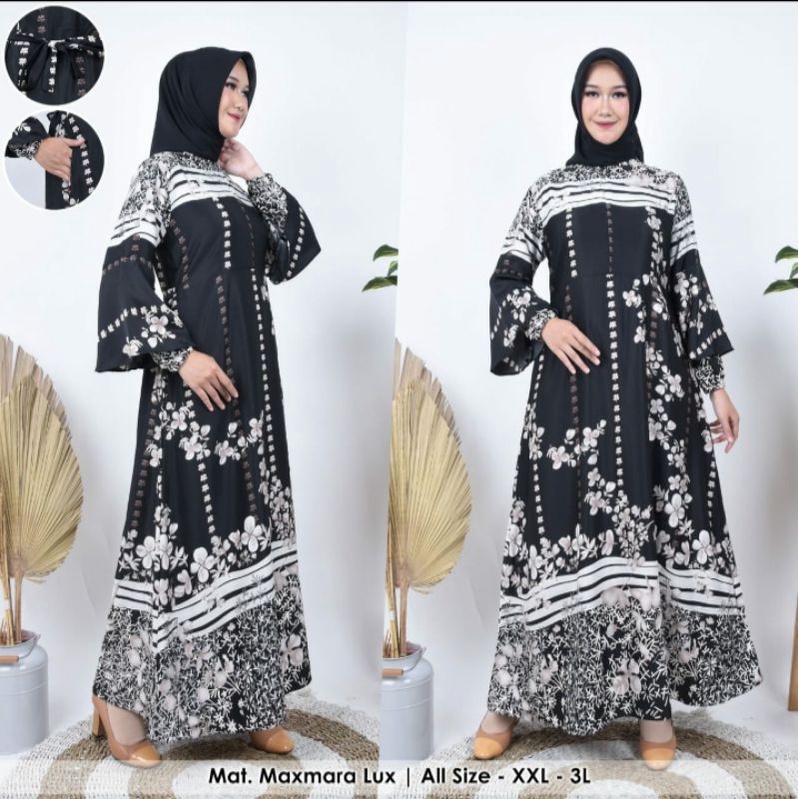 BAJU GAMIS WANITA MUSLIM  MAXMARA PREMIUM