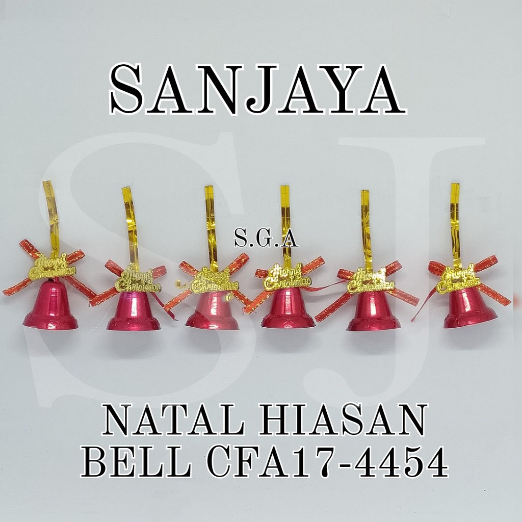 [1 Bks] Bell Lonceng Hiasan Akesoris Natal / Ornamen Natal / Dekorasi Pohon Natal / Natal Hiasan Bell Cfa17-4454