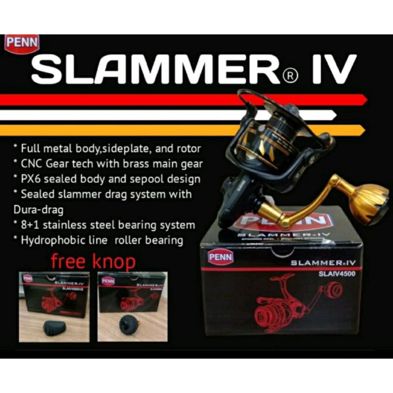 RELL PANCING PENN SLAMMER IV HS 2500HS/4000HS/6500HS/8500HS..NEW 2021 ORIGINAL