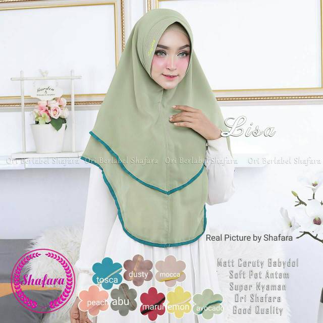 READY JILBAB LISA KHIMARL/SOLO GROSIR MURAH