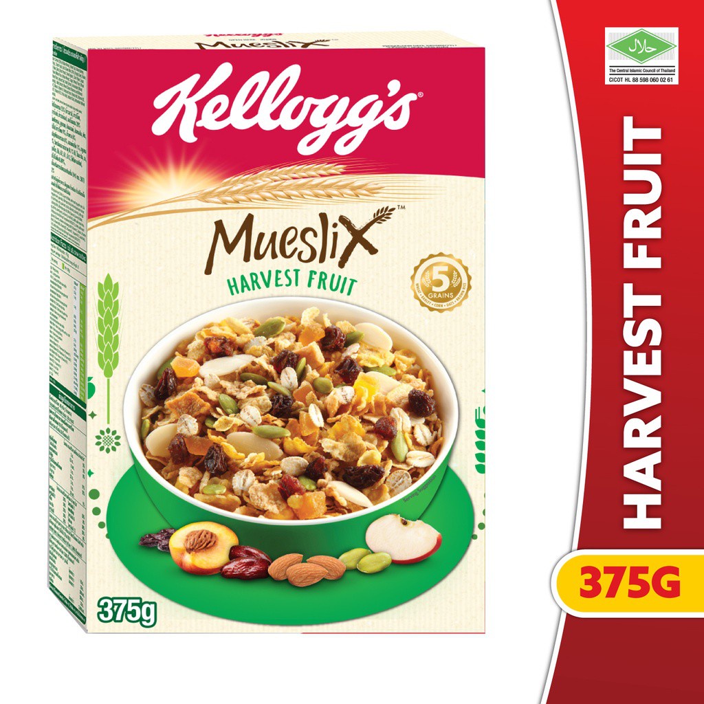 Kelloggs Mueslix Harvest Fruit Cereal 375 gr Shopee Indonesia