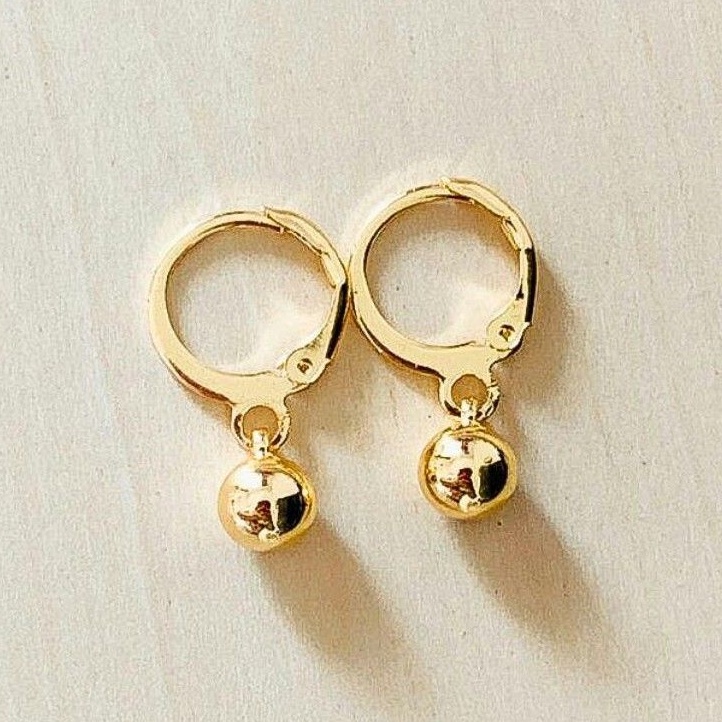 Anting Anak Model Bumi Bulatan Gold Xuping