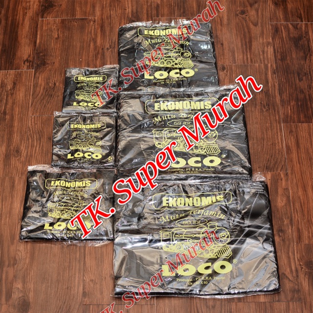 Kantong plastik kresek 15 hitam merk Loco ekonomis