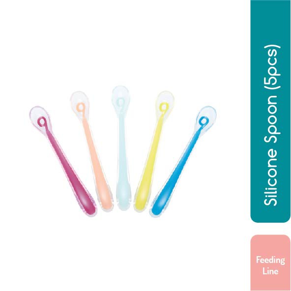 Babymoov Silicon Spoon per 5pcs Sendok Makan Bayi -  A102407