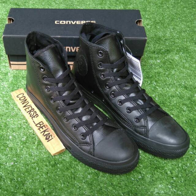 converse full black leather 