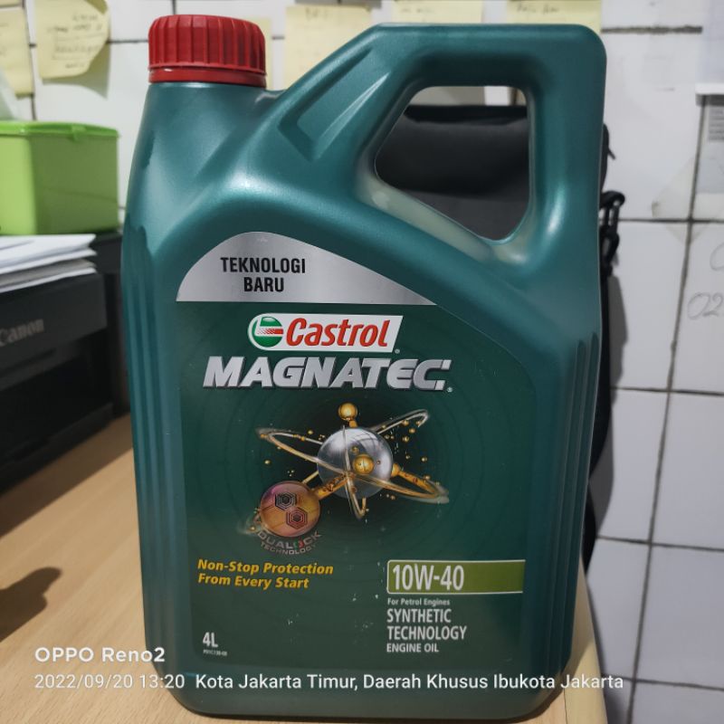 Jual Castrol Magnatec SAE 10w40 Galon 4 Liter Kemasan Baru ORIGINAL ...