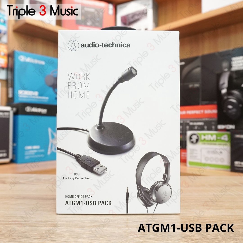 Audio Technica ATGM1 USB PACK Headphone &amp; Microphone Pack for WFH