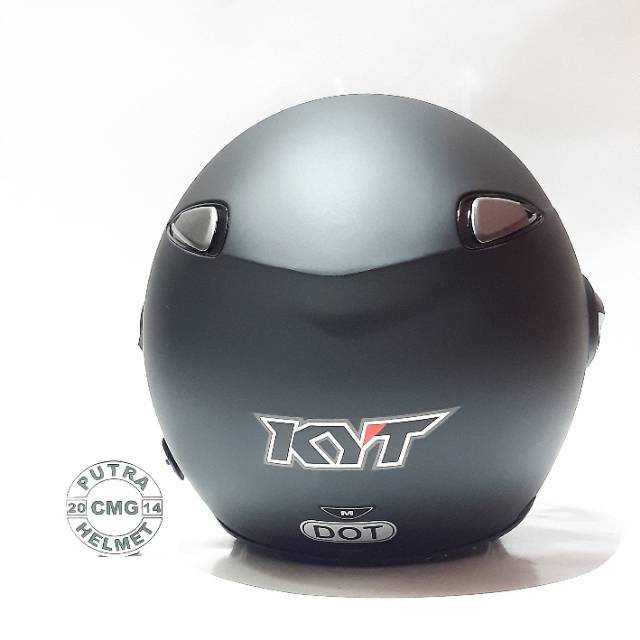 HELM KYT ELSICO BLACK DOF HITAM DOF-3