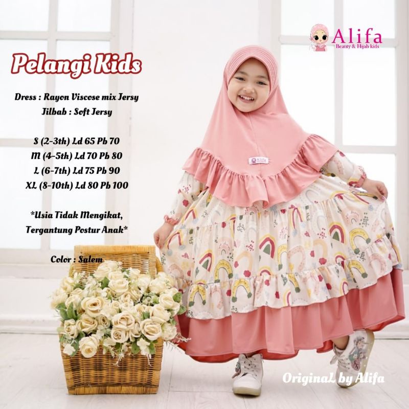 PELANGI DRESS KIDS FREE HIJAB ALIFA