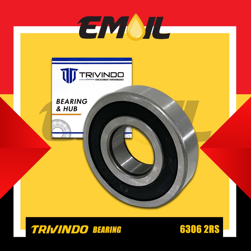 Ball Bearing Laher 6306 2RS Trivindo