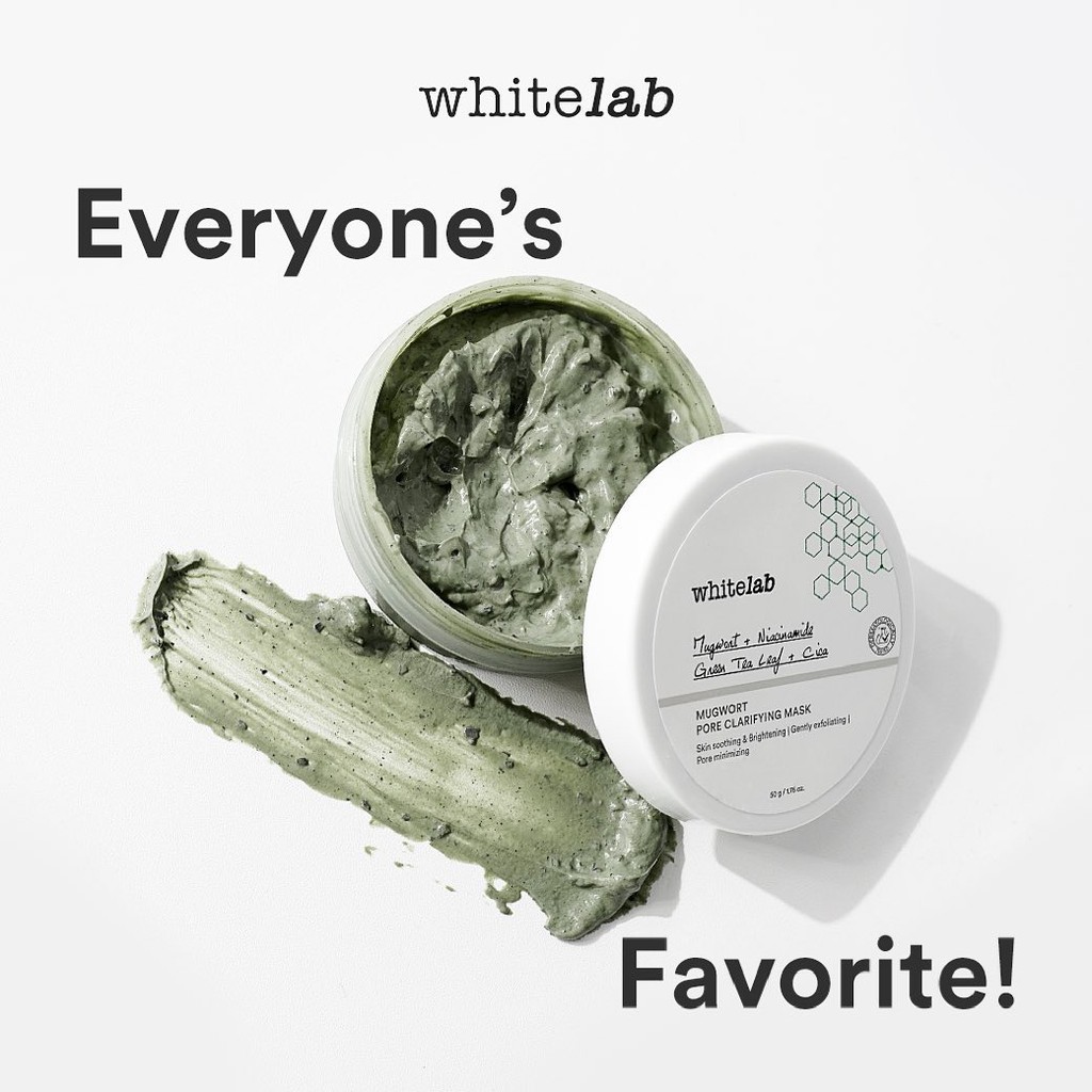 WHITELAB Mugwort Pore Clarifying Mask 50g - Masker Wajah ...