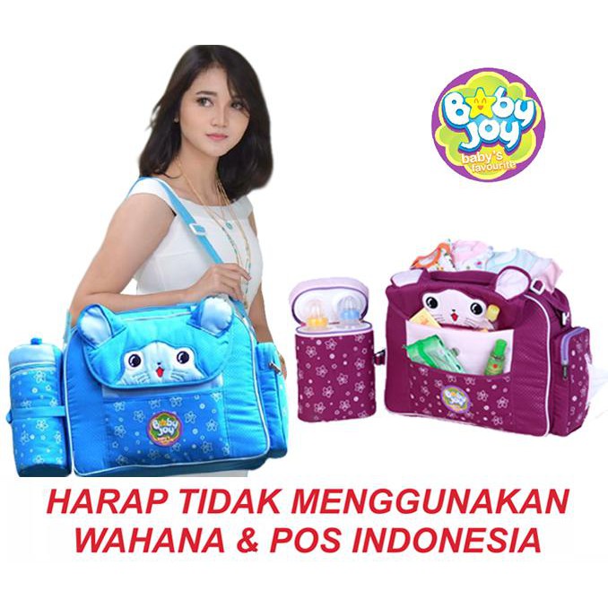 Sale Tas Bayi Besar Dg Tempat Tisu Double Botol Susu Baby Joy Melody Series - Ungu Murah