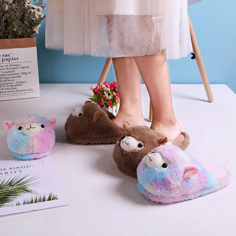 SANDAL BONEKA ALPACASSO KAMBING SHEEP DOMBA GOAT SLIPPER SEPATU KAMAR