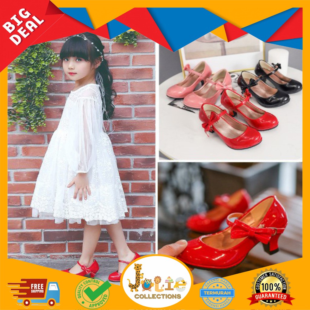 JOLIECOLLECTIONS SEPATU  PESTA ANAK  HAK TINGGI SEPATU  