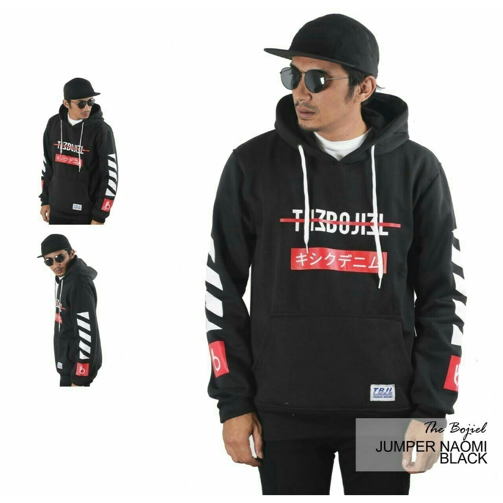 JAKET HOODIE TEBAL LOKAL BRAND - BOJIEL (FULL SABLON)