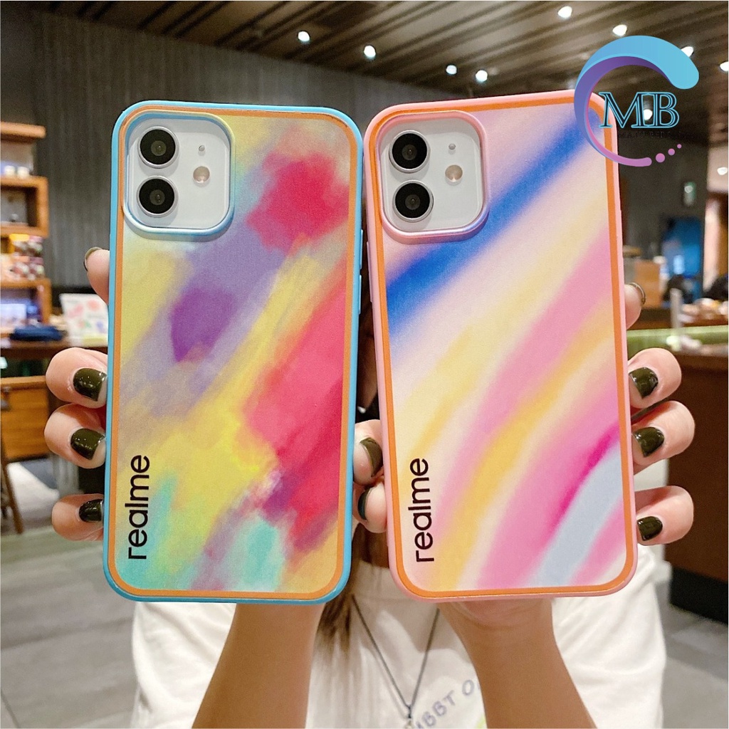SS044 SOFTCASE RAINBOW REALME C2 2 PRO A1k 5 5i C3 5S 6 C11 C12 C25 narzo 30A C15 C17 7i MB2245