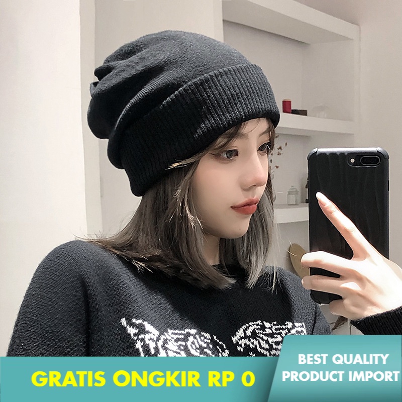 Topi Rajut Wanita Topi Perempuan    Semua    Rajutan Topi Korea Fashion Korea Beanie Hat  Jepang the