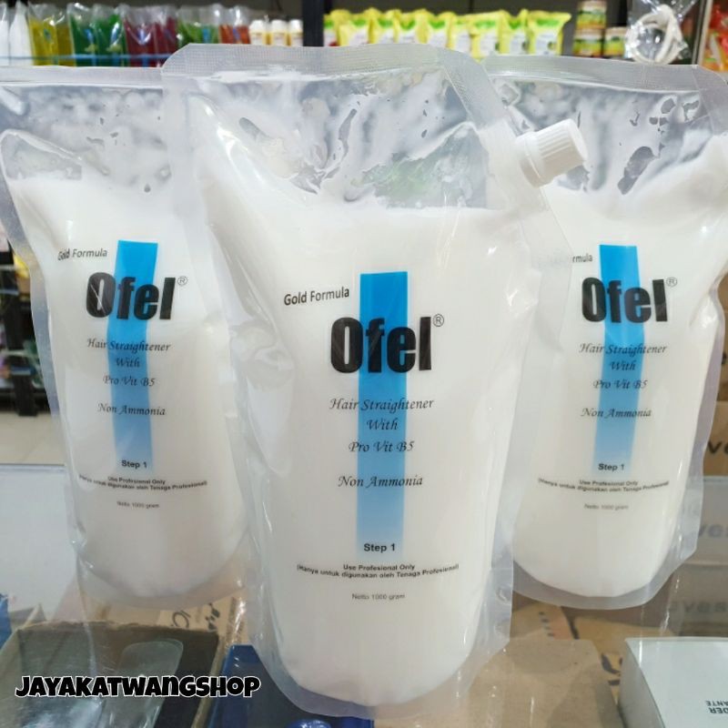 OFEL Hair Straightener Step 1 1KG (1000 GR) / Obat Rebonding / Smoothing / Hair Ion