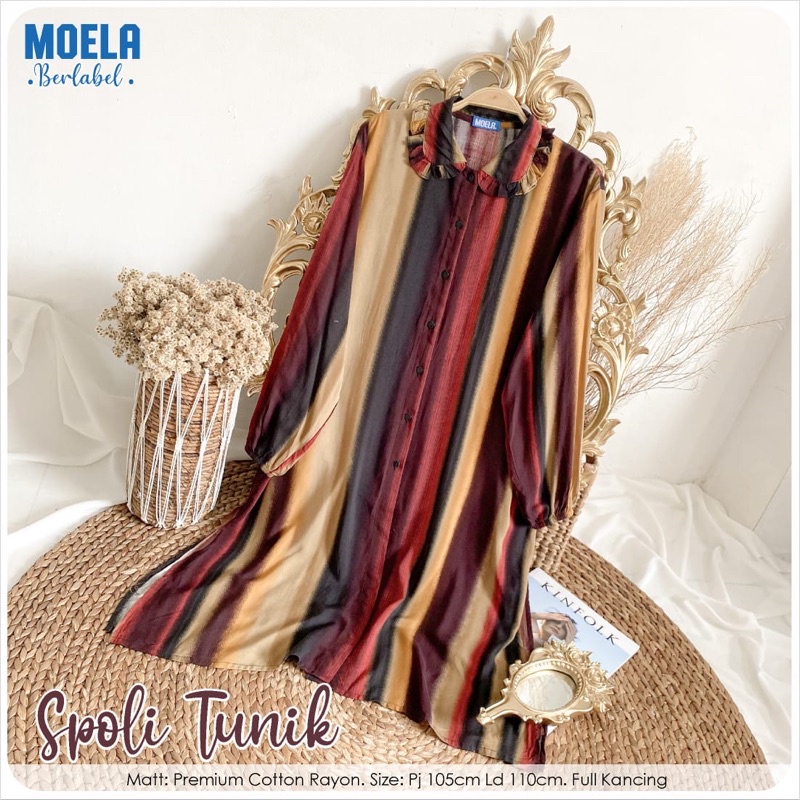 SPOLI TUNIK Premium Rayon ORI byMoela