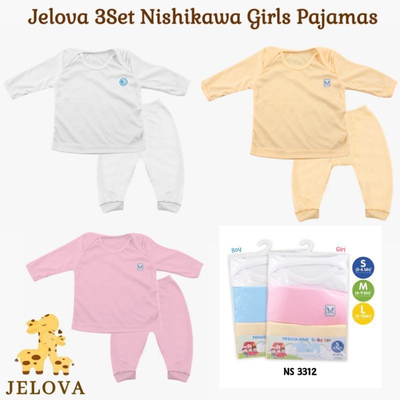 Jelova 3pc Setelan Baju Nishikawa SNI STANDART - Mix Colour