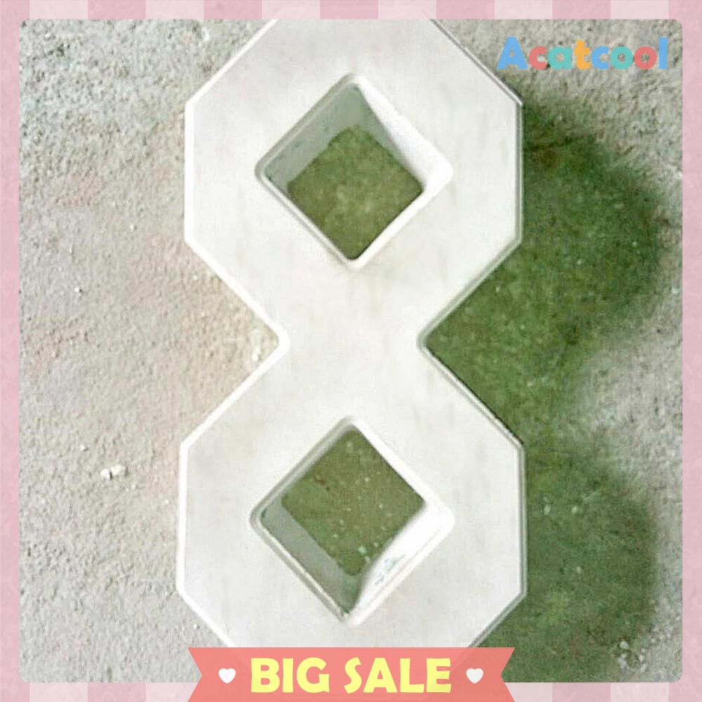 Concrete Pavement Mold DIY Path Maker Paving Cement Brick Stone Road Mould