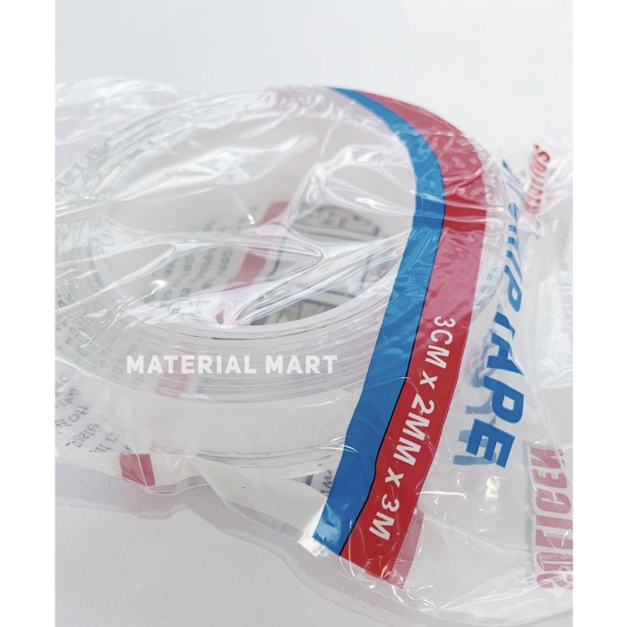 

Kusus Hari Ini Double Tape Transparan 3Cm Dobel Tape Bening 3 Meter Isolasi 3 Cm Trendi