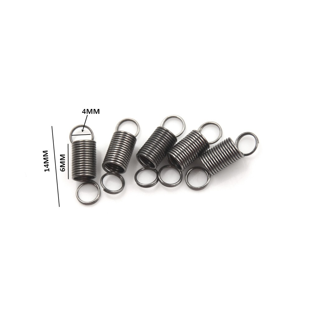 High cost performance 10PCS 15mm Stainless Steel small Tension Spring With Hook For Tensile DIY Toy