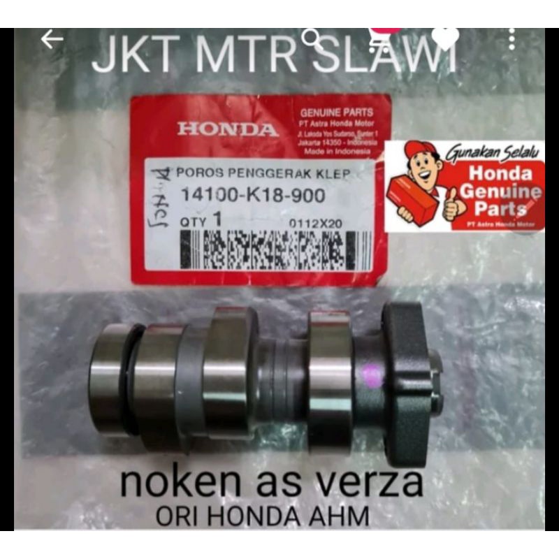 noken as verza poros penggerak klep verza asli honda