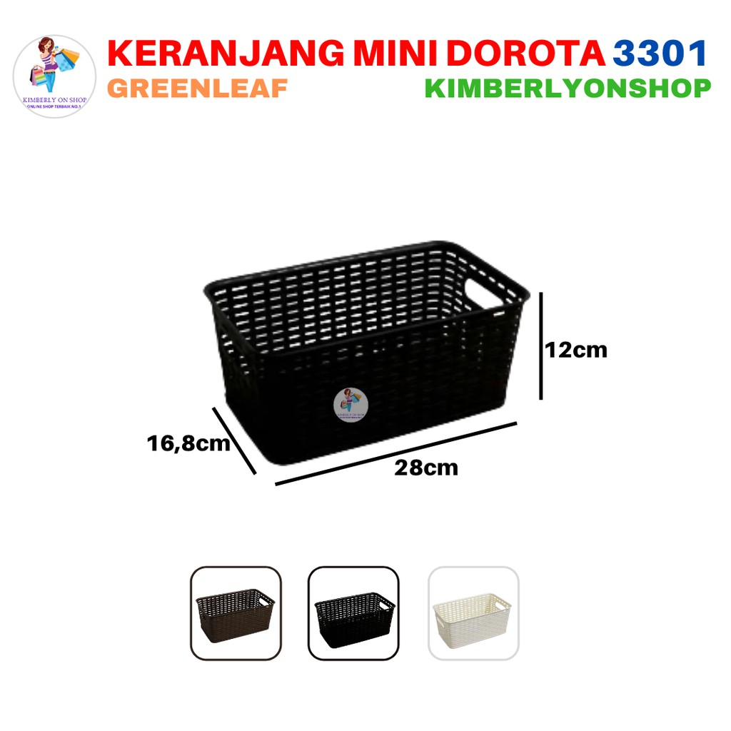 Keranjang Mini Serbaguna Dorota 3301 Green Leaf