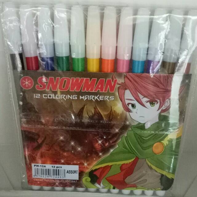 

Spidol snowman 12 warna