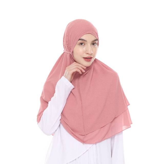 TERMURAHH!!! HIJAB / JILBAB DEWASA - BERGO MARYAM INSTAN 2LAYER - BEST SELLER - BAHAN CERUTY PREMIUM