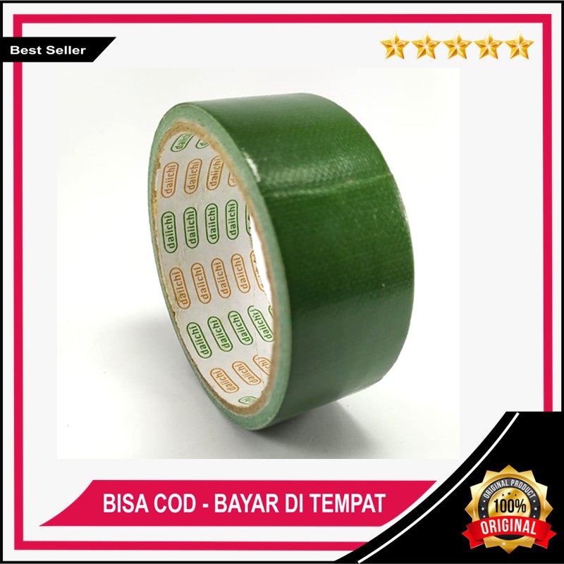 DAIICHI CLOTH TAPE WARNA / LAKBAN KAIN WARNA UKURAN 36mm X 5M - 2PCS