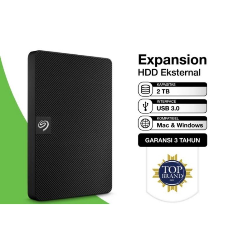 hardisk Seagate 2TB - HITAM