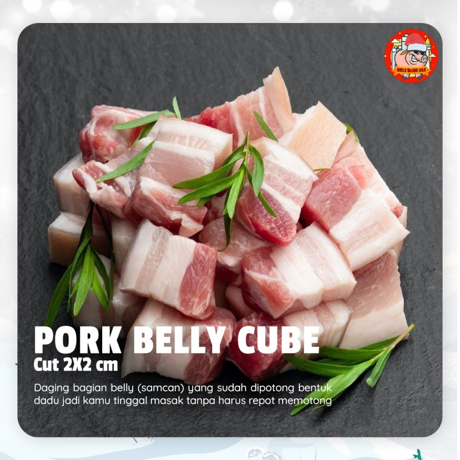 

PORK BELLY CUBE CUT SAMCAN BABI BALI POTONG DADU SAIKORO SIAP MASAK