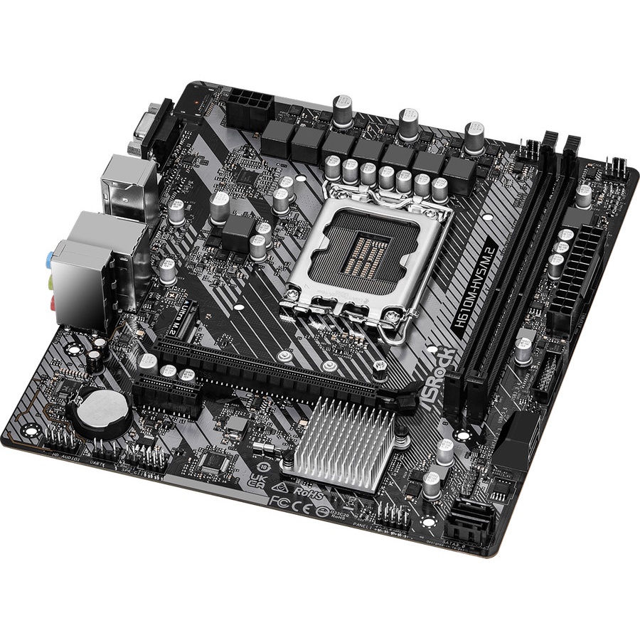 ASRock H610M-HVS/M.2 R2.0 (LGA1700, H610, DDR4, USB3.2, SATA3)