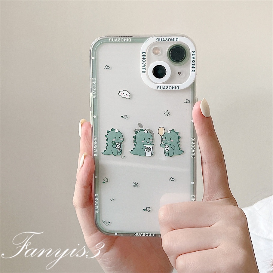 Samsung A14 A34 A54 M14 A04 A04s M23 A03 A13 A23 A33 A53 A73 A03s A02 A12 A22 A52 A72 A32 A51 A71 A50 A50s A30s A30 A20 A21s A31 A11 M53 Soft Case TPU Motif Kartun Dinosaurus Untuk
