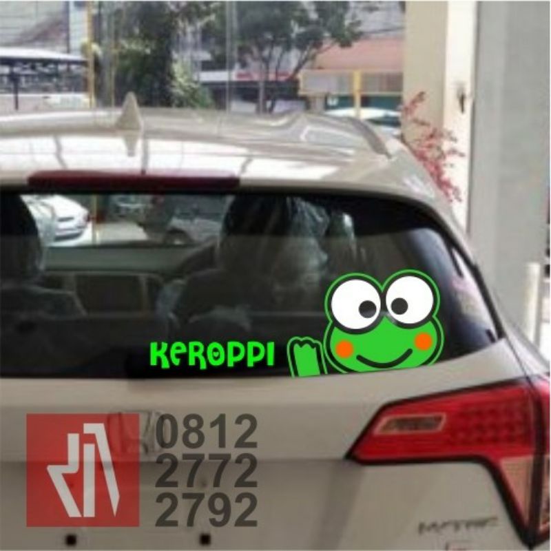 Stiker Mobil Cutting Stiker Kaca Keroppi Stiker Lucu Stiker Kaca
