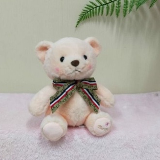 Boneka Bear Tapak Baby Size 9&quot;/22cm/boneka teddy/boneka beruang pita gucci