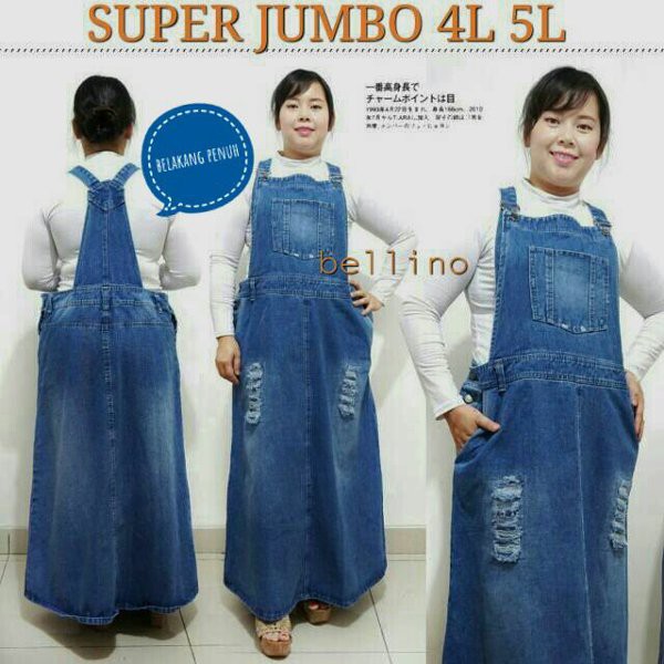 OVERALL ROK JUMBO HARD JEANS WEARPACK ROK JEANS JUMBO