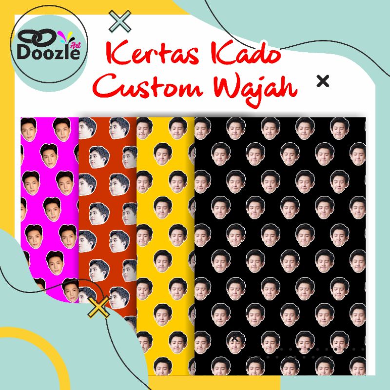 

Doozle | Kertas kado custom wajah suka suka