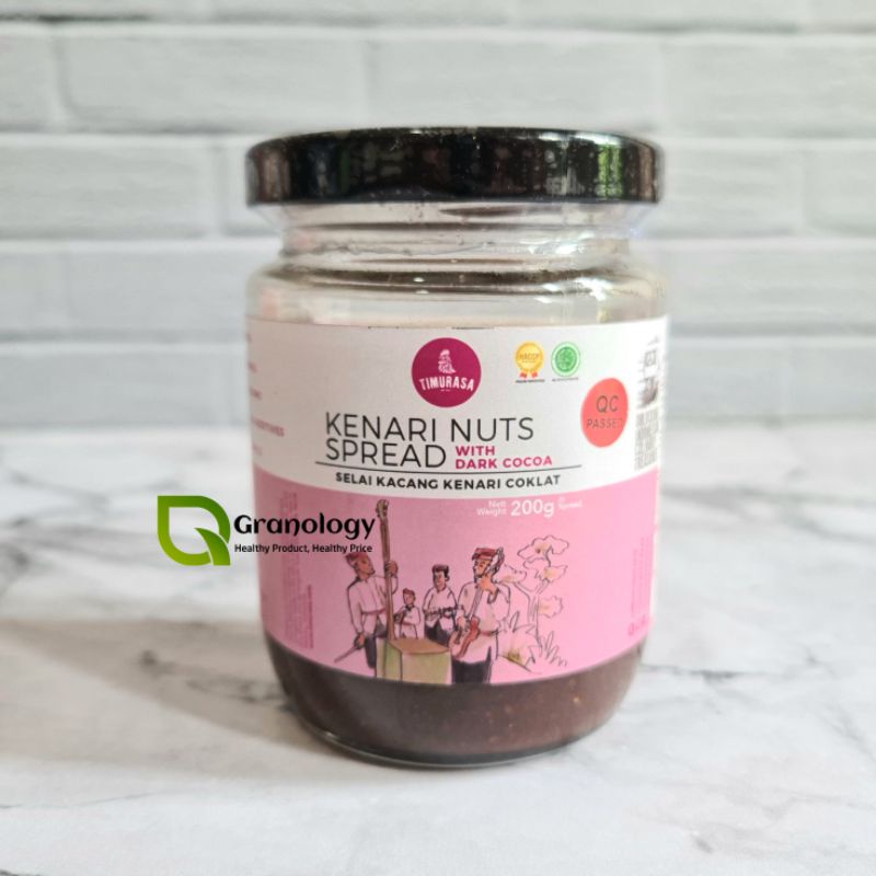 Timurasa Selai Kacang Kenari Coklat / Kenari Nut Spread 200 gram