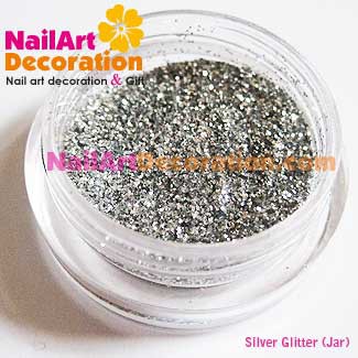 DEKORASI SLIME / NAIL ART / MAKE UP GLITTER SILVER ATAU GOLD DIKEMAS JAR