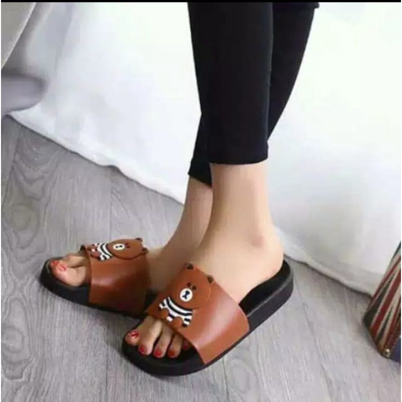 Sandal Slop wanita Sandal karet wanita Sandal wanita terbaru Sandal karakter BER_01