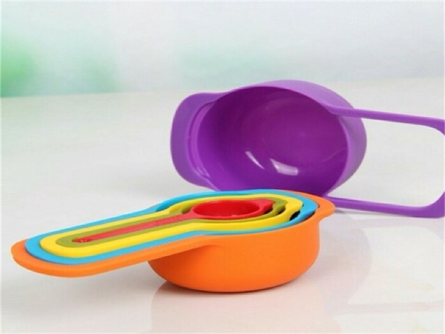 Sendok takar measuring spoon 1 set isi 6 sendok gelas ukur plastik